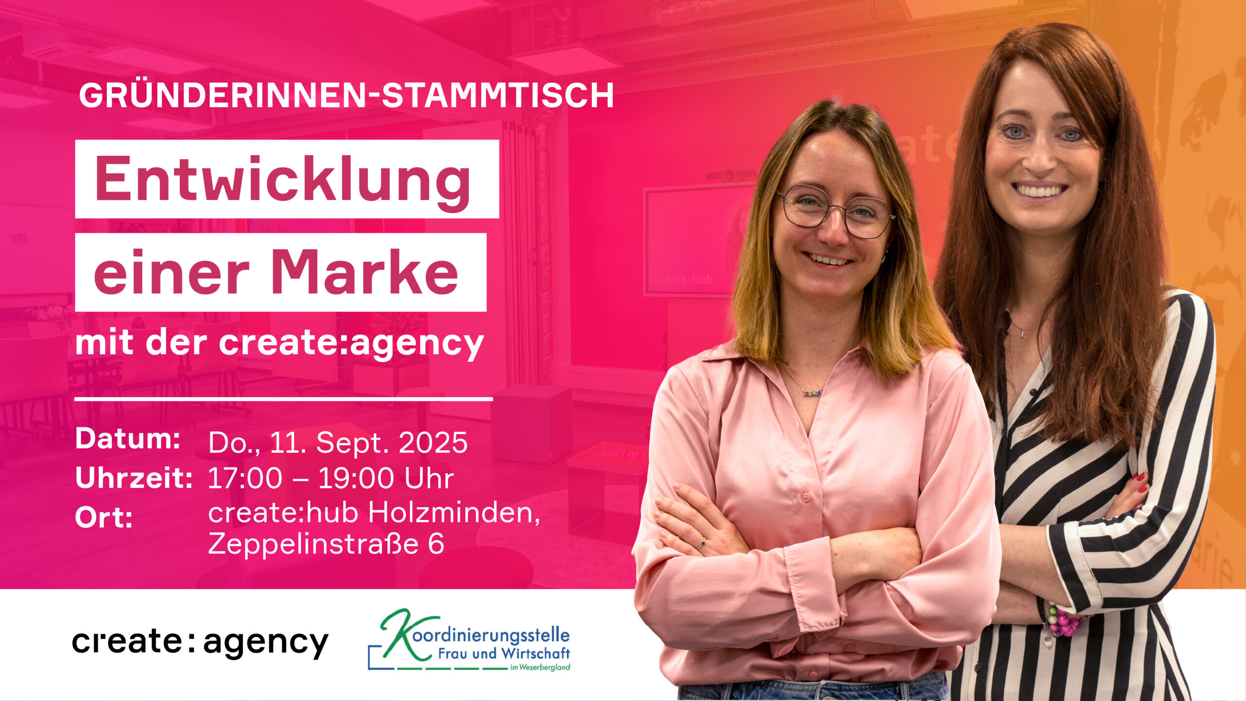 Gründerinnen Stammtisch im create:hub